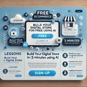 Unlock the Power of eCommerce – Build Your Digital Store with AI for FREE!